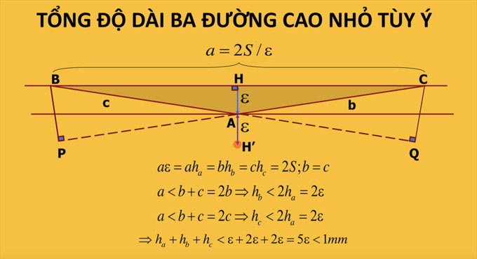 Lời giải và lời bình của thầy Trần Phương cho bài toán diện tích không giới hạn 4