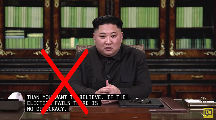 Đoạn video deepfake giả nhà lãnh đạo Triều Tiên Kim Jong Un.