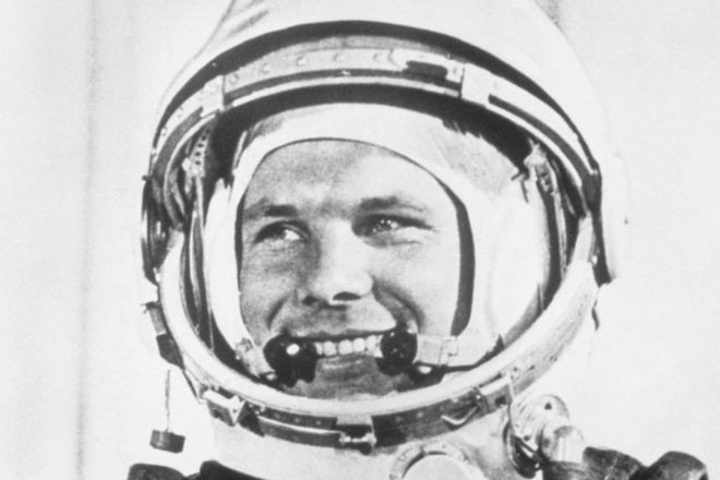 Nụ cười tràn đầy tự tin của Gagarin.