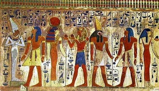 Một số trang phục nam và nữ của Ai Cập cổ đại.