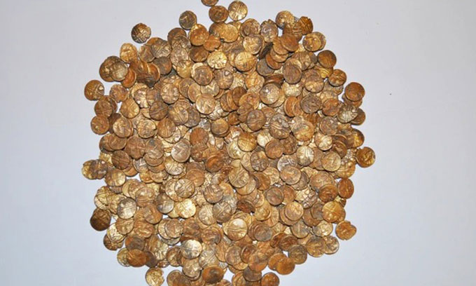 Kho tiền vàng cổ trị giá khoảng một triệu USD.