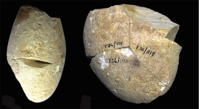 Mẫu công cụ mài bằng đá lâu đời nhất lịch sử nhân loại được tìm thấy trong hang Tabun