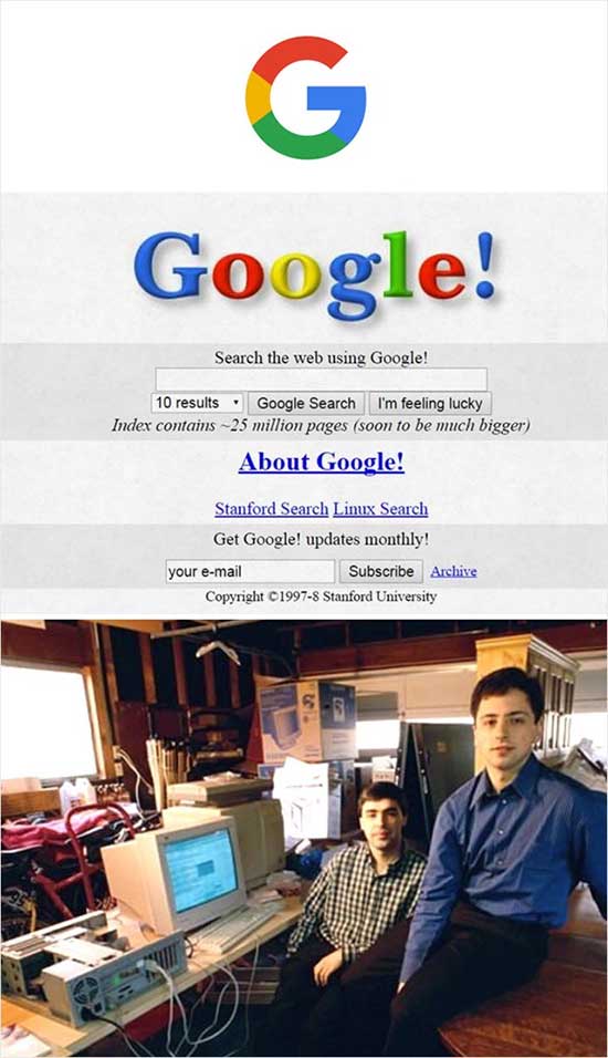 Công cụ tìm kiếm Google  (1998)