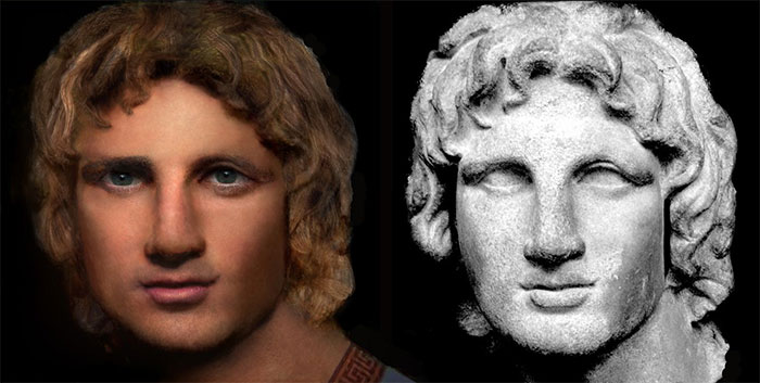 Tái tạo lại khuôn mặt của Alexander Đại Đế từ tượng tạc