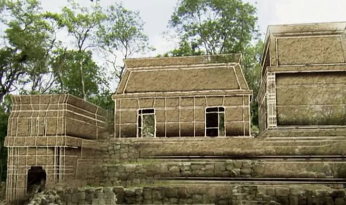 Hình ảnh phục dựng cung điện cổ đại ẩn mình bên trong kim tự tháp