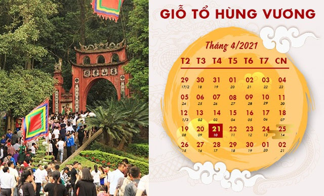 Ngày giỗ tổ Hùng Vương năm 2021.