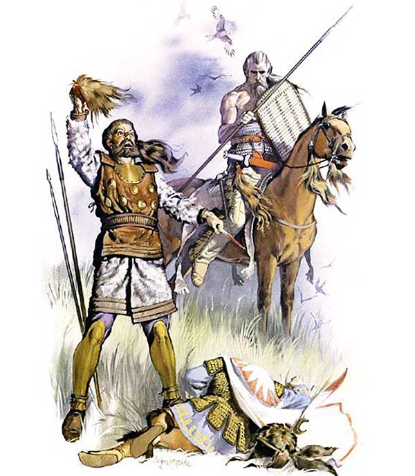 Chiến binh Scythia làm áo choàng từ da đầu của kẻ thù mà họ giết.