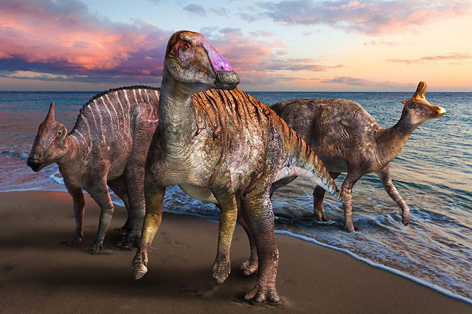 Mô phỏng khủng long Yamatosaurus izanagii.